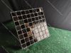 Picture of Chessboard Rockcandy Edition: Rolled Solid Black and Cotton Candy Wispy Clear Stained Glass with Free 3D Printed Chess Pieces