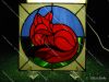 Picture of Napping Red Rose Fox
